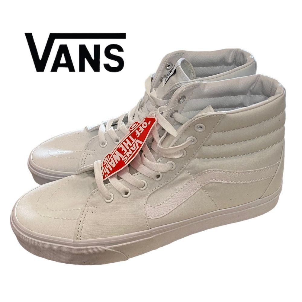 VANS Sk8-Hi True White Women's Men's Skate Shoes Sneakers NEW 12 10.5